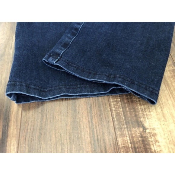 Betabrand Womens Pull On Jeans Size M Stretch Dark Indigo Blue Straight Leg Yoga - Picture 6 of 9